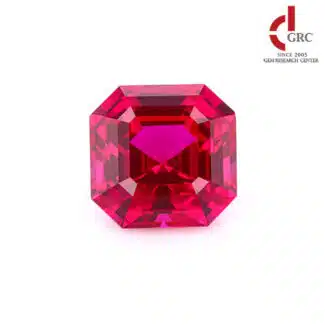 asscher cut lab grown ruby 01