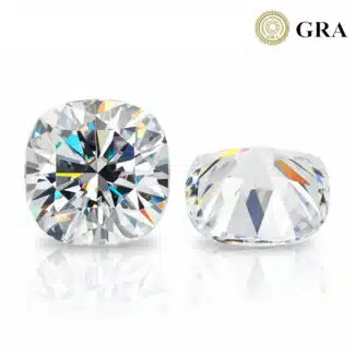 cushion cut moissanite loose gemstones