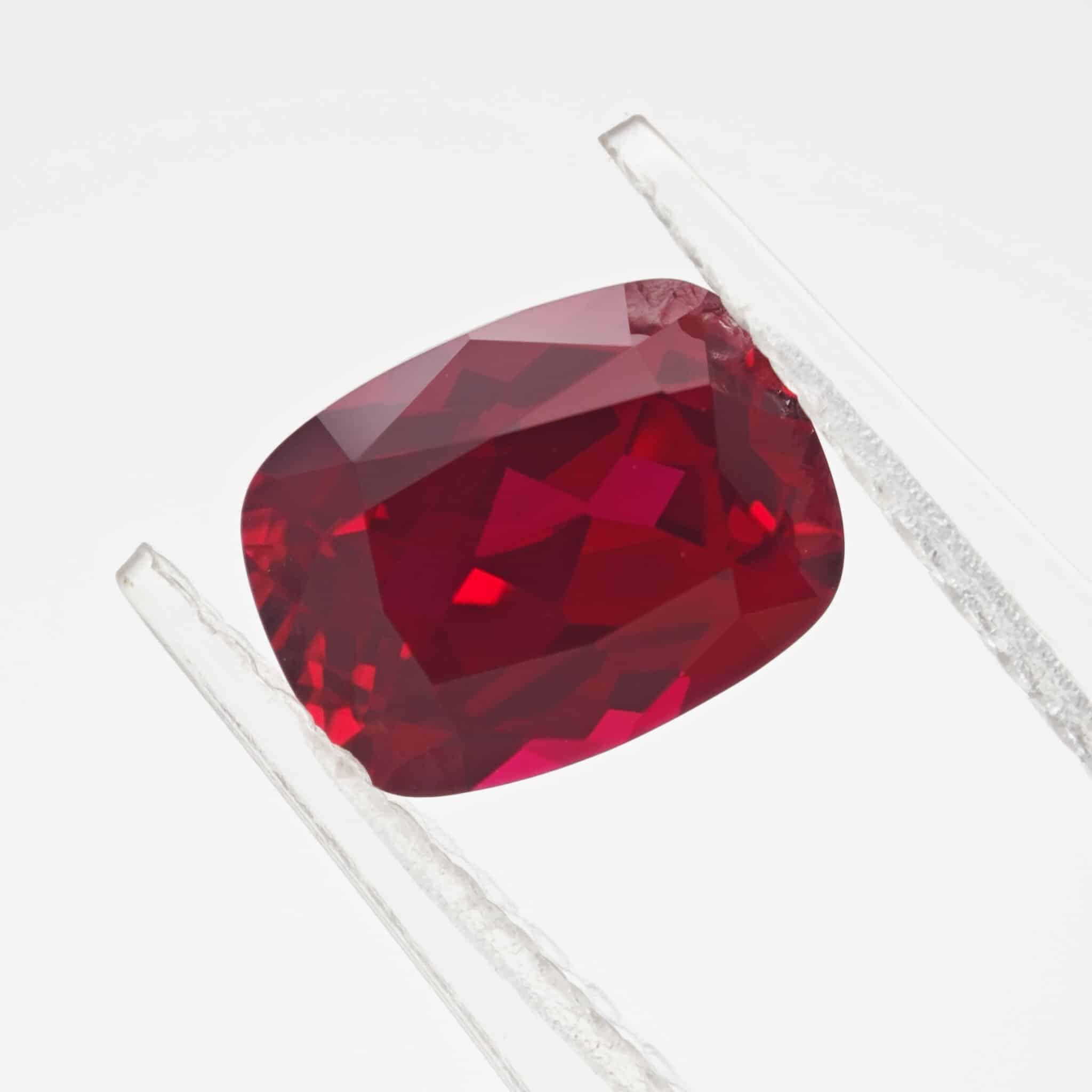 Woodside Ruby Shop AGL Certified Elongated Cushion Cut Lab Grown Ruby Online