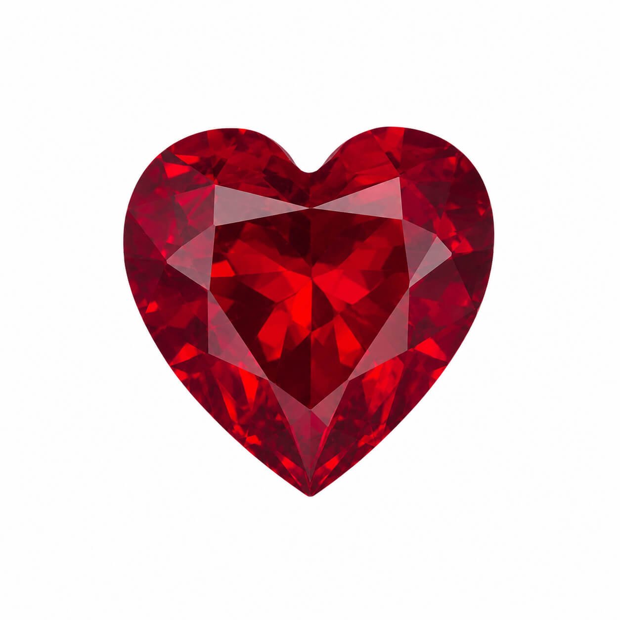 ruby tumbuh di laboratorium potong hati