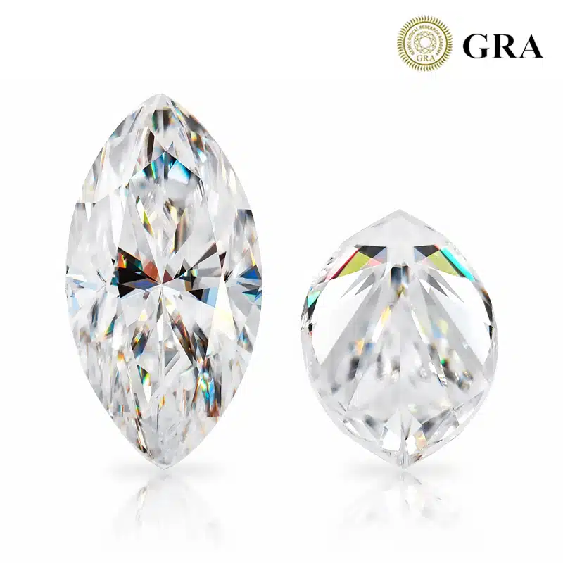 piedras preciosas sueltas de moissanita talla marquesa