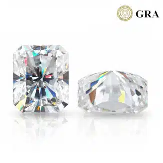 piedras preciosas sueltas de moissanita de corte radiante