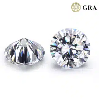 round cut moissanite loose gemstones