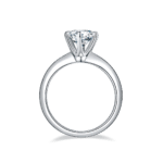 Classico anello solitario Moissanite a 6 punte 3