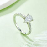 anel de noivado de moissanite com lapidação pera m91g 01