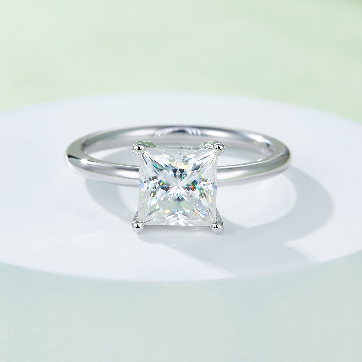 princess cut moissanite solitaire ring m90s 06