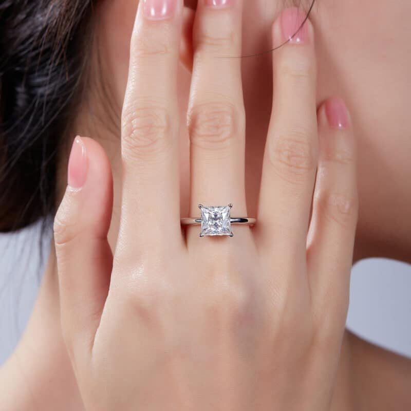 princess cut moissanite solitaire ring m90s 07