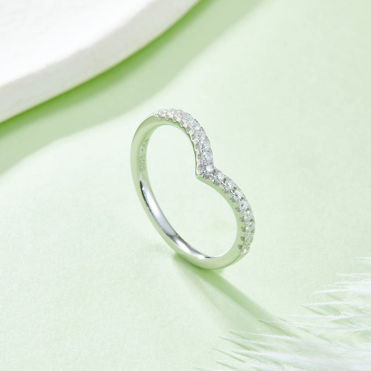 anello dell'eternità moissanite m38a 1