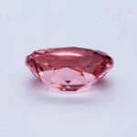 Oval cut lab grown Padparadscha 07