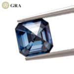 moissanite biru potongan asscher 03