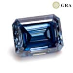 emerald cut blue moissanite 01