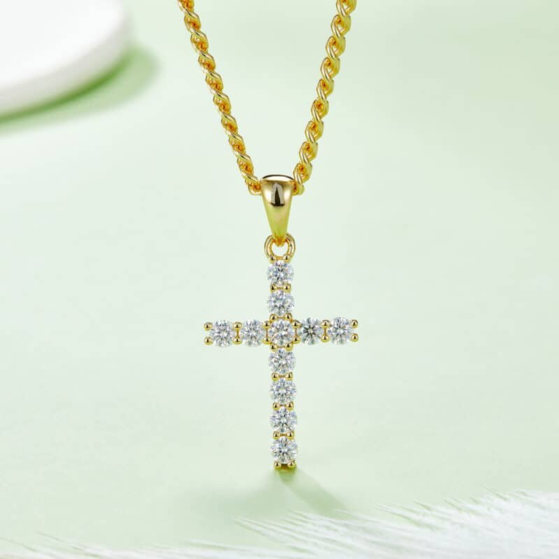 moissanite cross pendant j001a 02