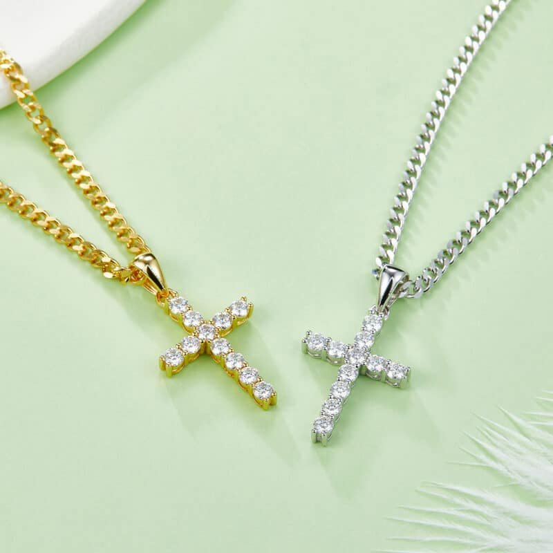 moissanite cross pendant j001a 03
