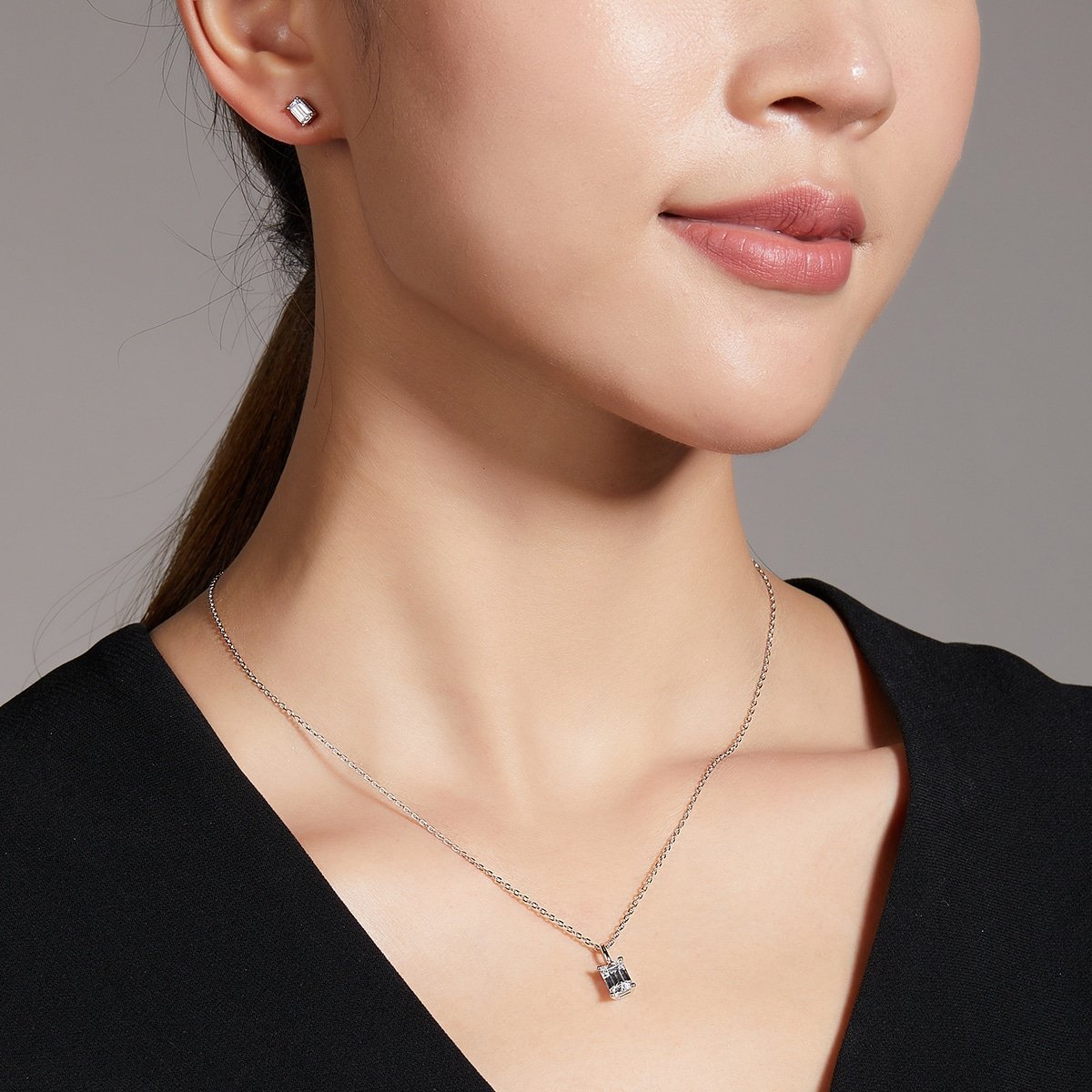 Moissanit-Schmuckset t90d