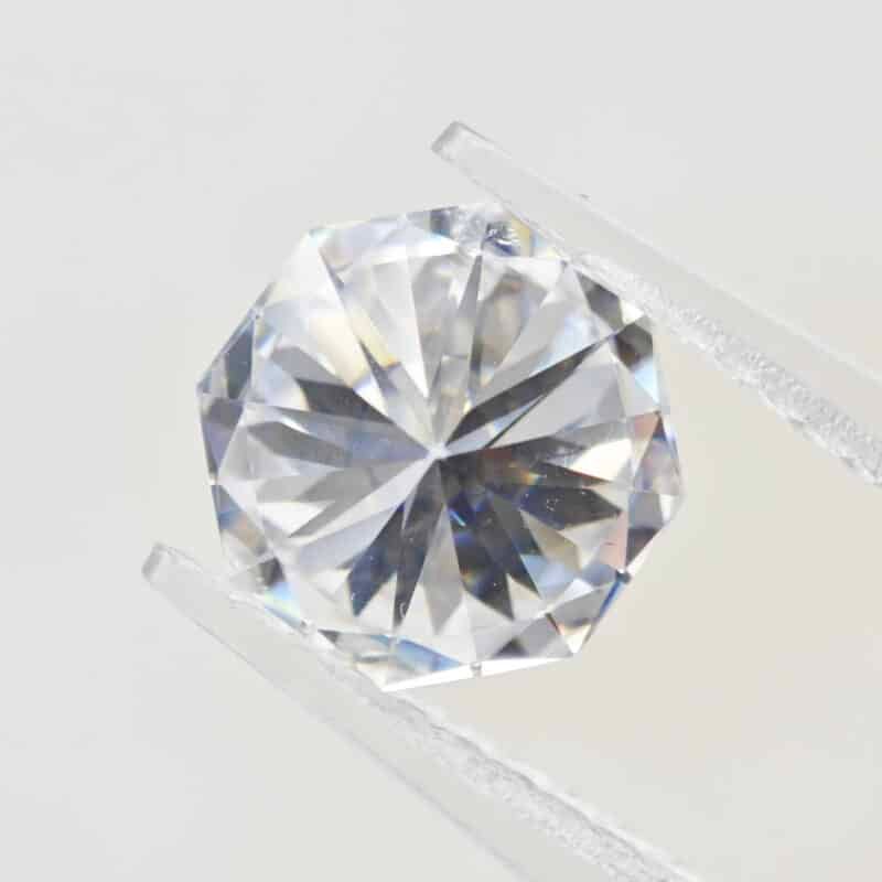 Octagon shape brilliant cut Moissanite 02