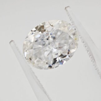 Oval shape crushed ice cut Moissanite 01
