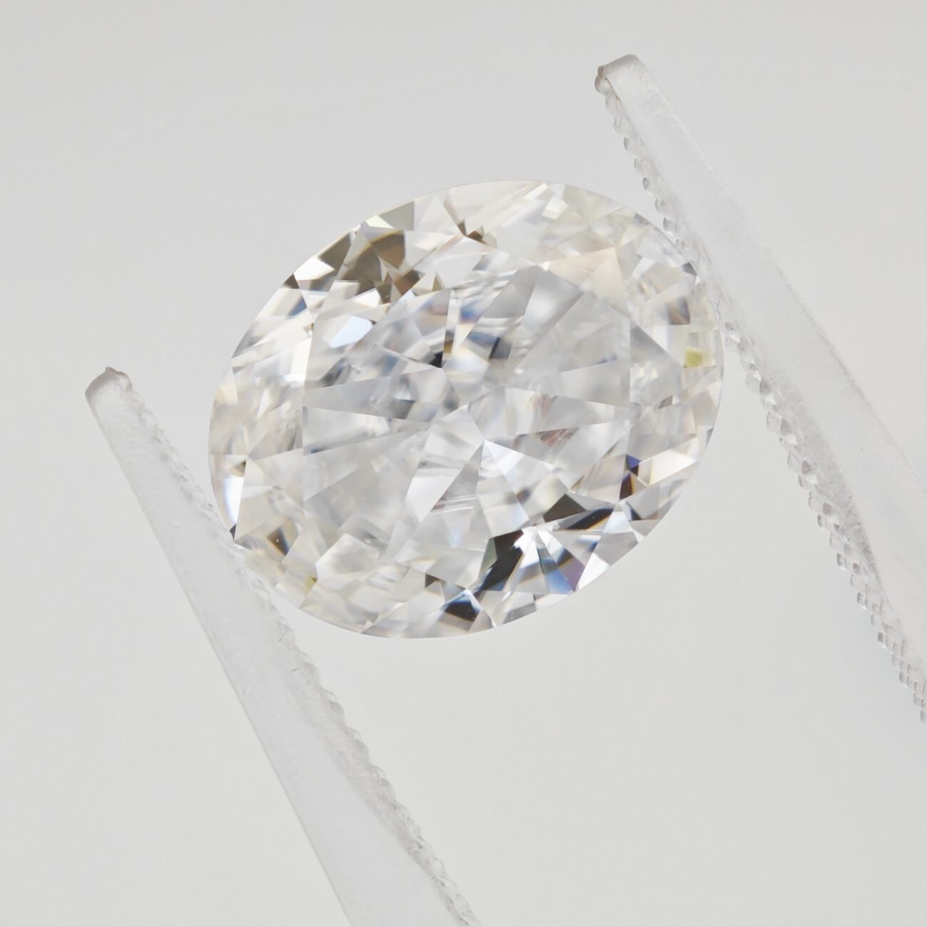 Oval shape crushed ice cut Moissanite 01 Oval shape crushed ice cut Moissanite 01