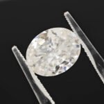 Oval shape crushed ice cut Moissanite 3 Oval shape crushed ice cut Moissanite 03