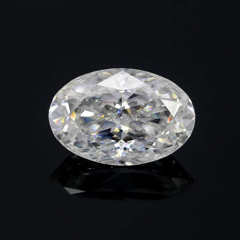Shop Oval shape crushed ice Moissanite Online