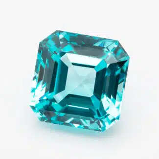 Asscher cut lab grown Paraiba 01