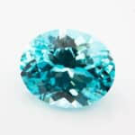 Oval cut lab grown Paraiba 01