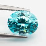 Oval cut lab grown Paraiba 03