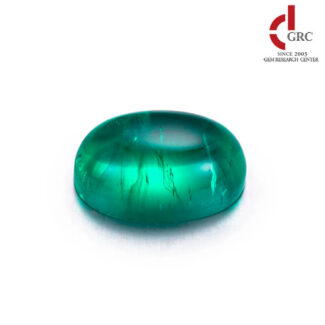 oval shape cabochon lab grown emerald 01