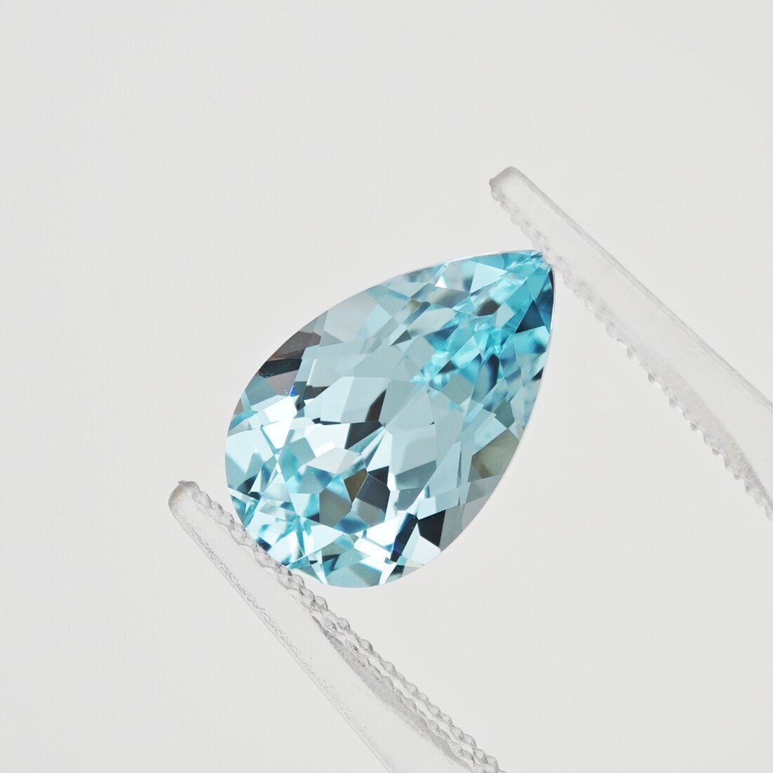 pear cut lab grown Paraiba YAG 01 pear cut lab grown Paraiba YAG 01