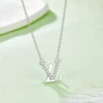 Collana in argento sterling LV Moissanite 02