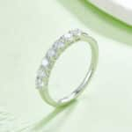 cincin moissanite eternity potongan bulat M37B 04