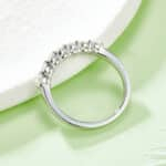 cincin moissanite eternity potongan bulat M37B 06