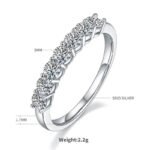 moissanite anniversary ring M37B