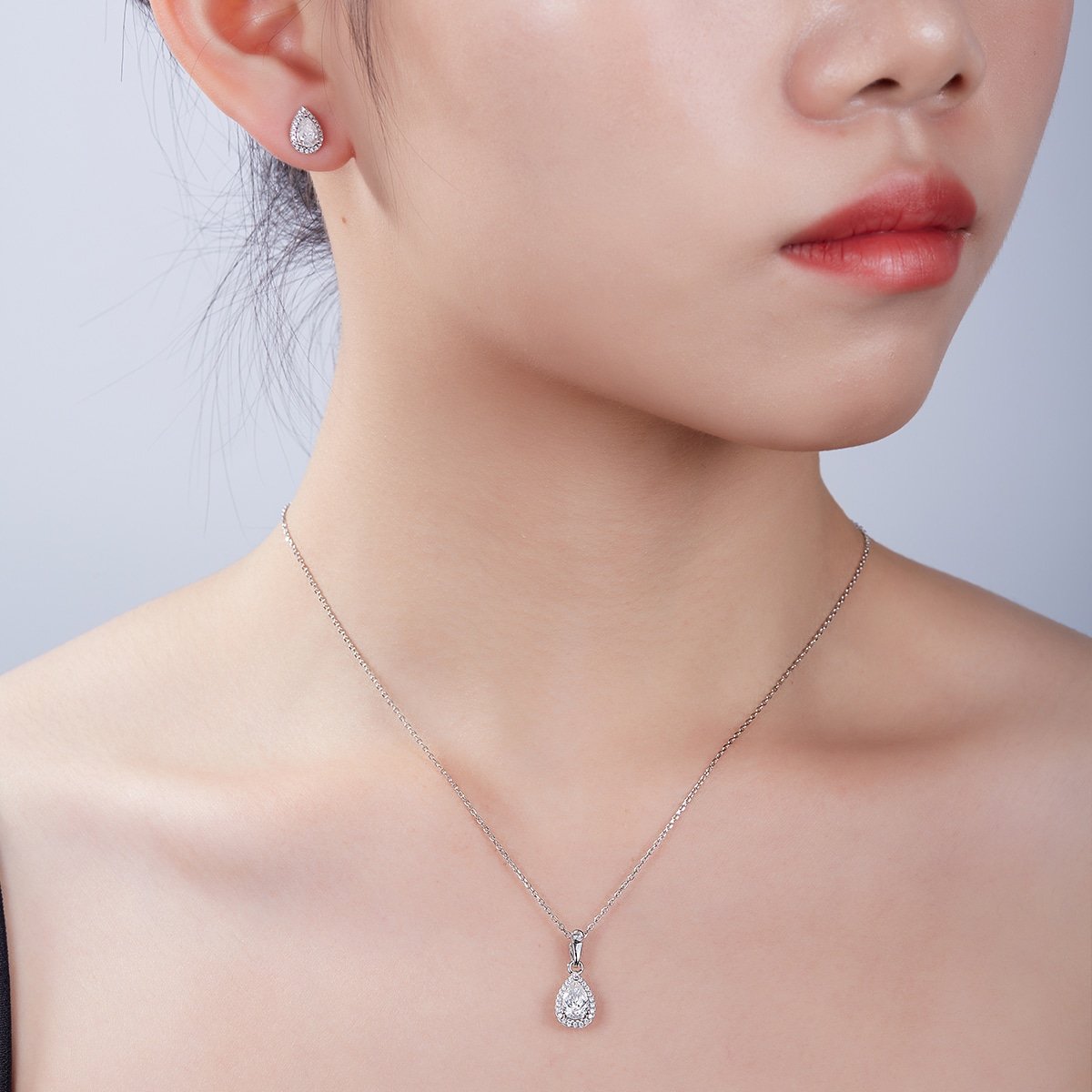 parure de bijoux en moissanite t96g