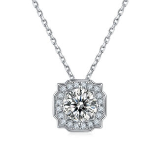 Colar com pingente de moissanite Harry Winston T33A-N 01