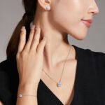 Pulsera de moissanita de corte redondo estilo Harry Winston 3 Conjuntos de joyas de moissanita estilo Harry Winston (U33A)