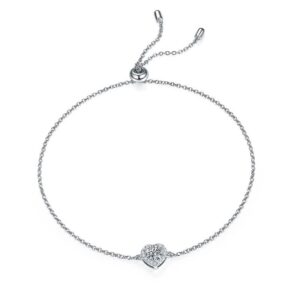 Heart-shape-round-cut-Moissanite-bracelet-U48A-01