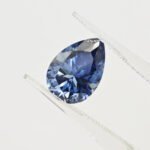 Pear cut blue Moissanite 2 Pear cut blue Moissanite 01