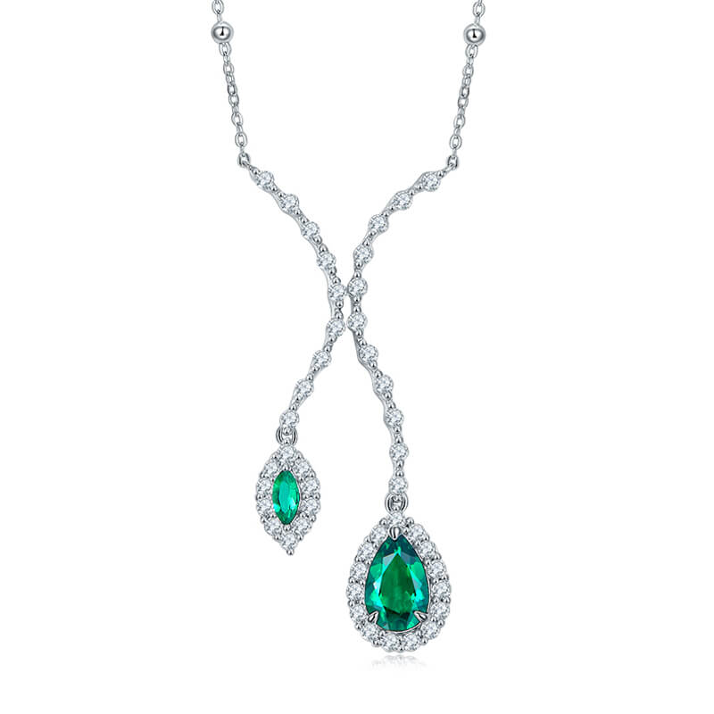 Shop Lab grown emerald pendant necklace Online