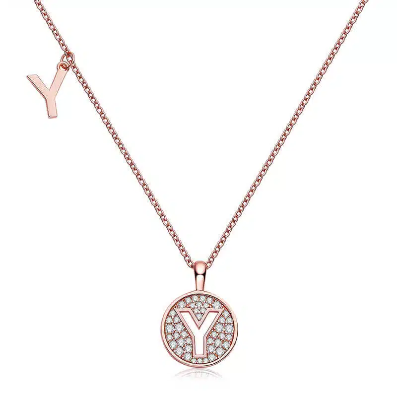 alphabet y moissanite pendant 01