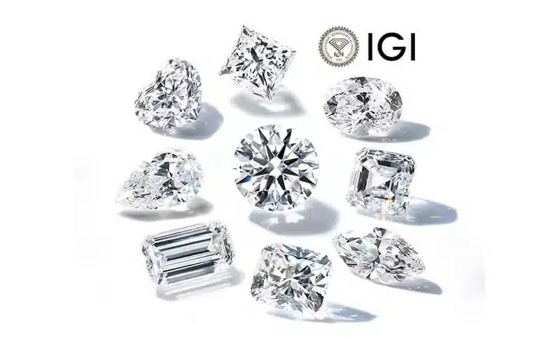 Diamante cultivado en laboratorio con certificación IGI