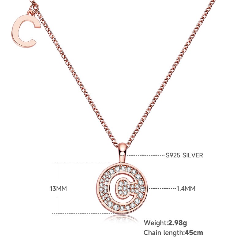 Colar pingente de moissanite OZMC