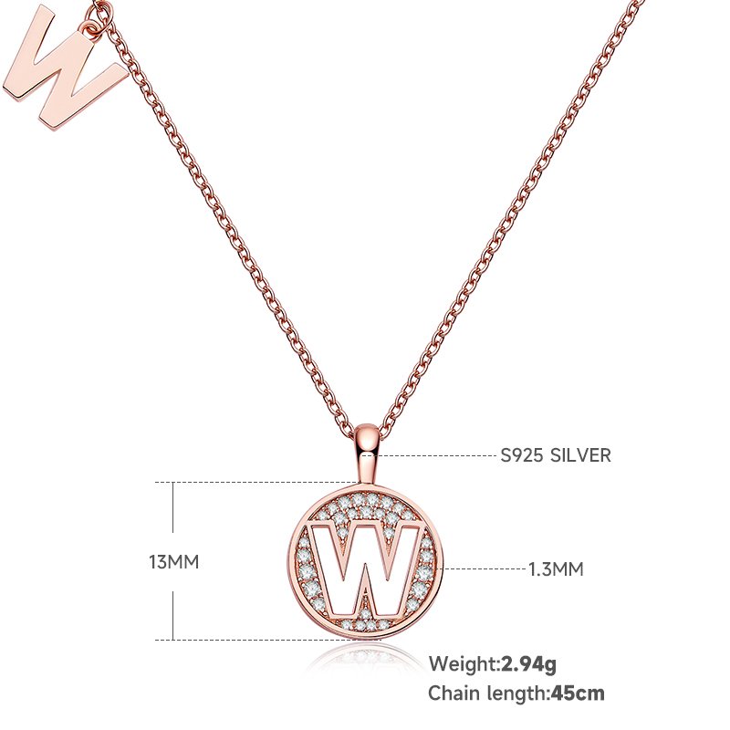 OZMW Moissanite pendant necklace OZMW