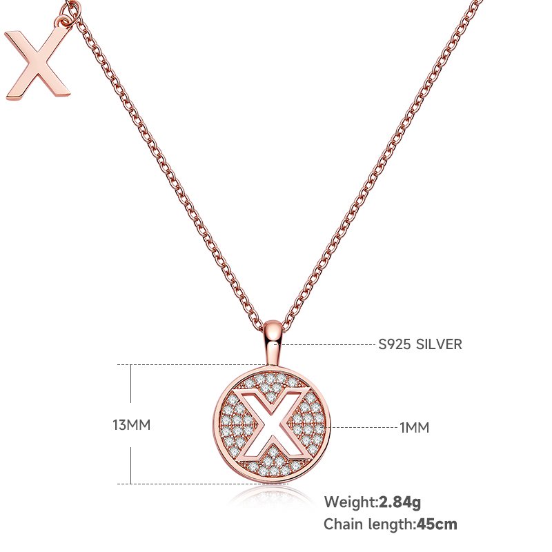 OZMX Moissanite pendant necklace OZMX