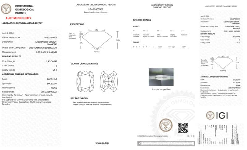 1.90ct E VS1 LG627403001