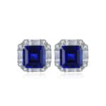 6.7ct Asscher geslepen lab-grown edelstenen oorbellen steker 03