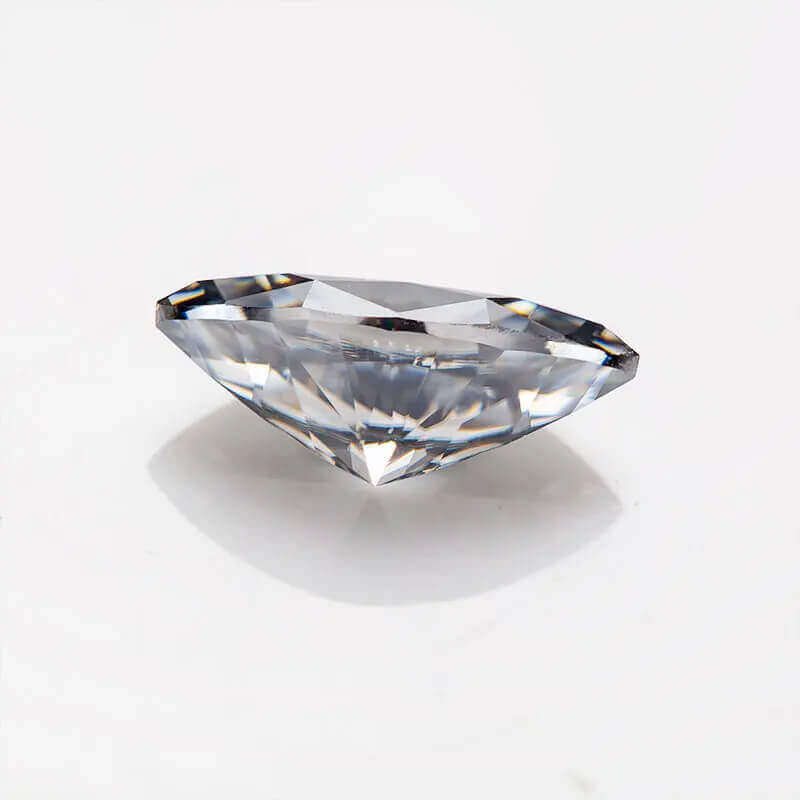 Marquise cut gray Moissanite 02