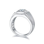 Anillo de moissanita para hombre M72A 03