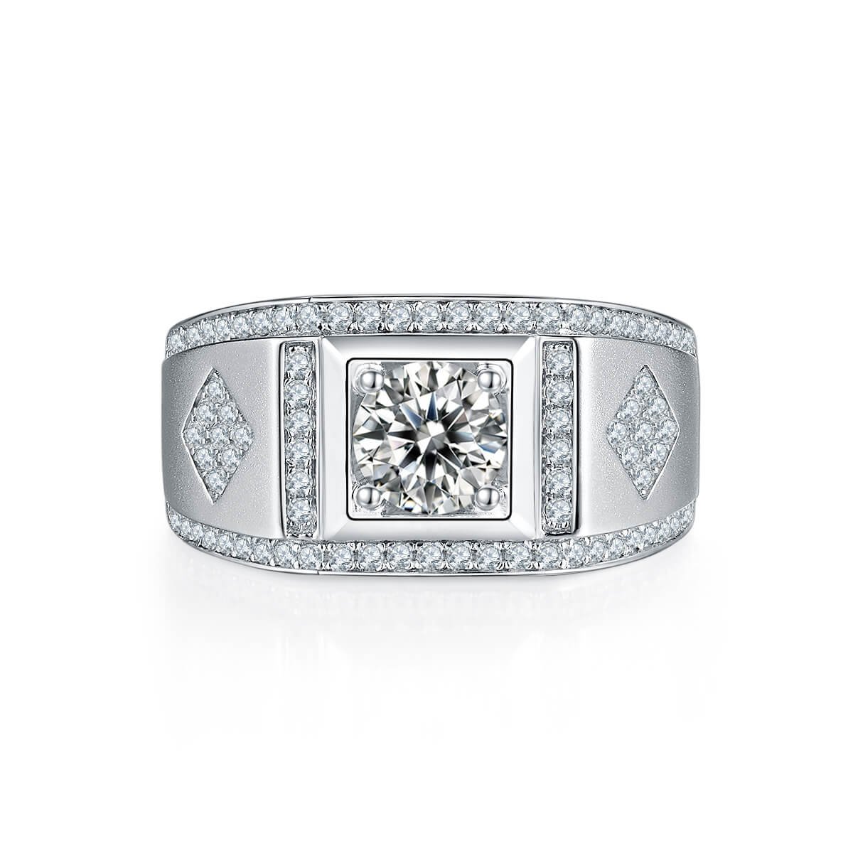 moissanite ring voor mannen m75a 02