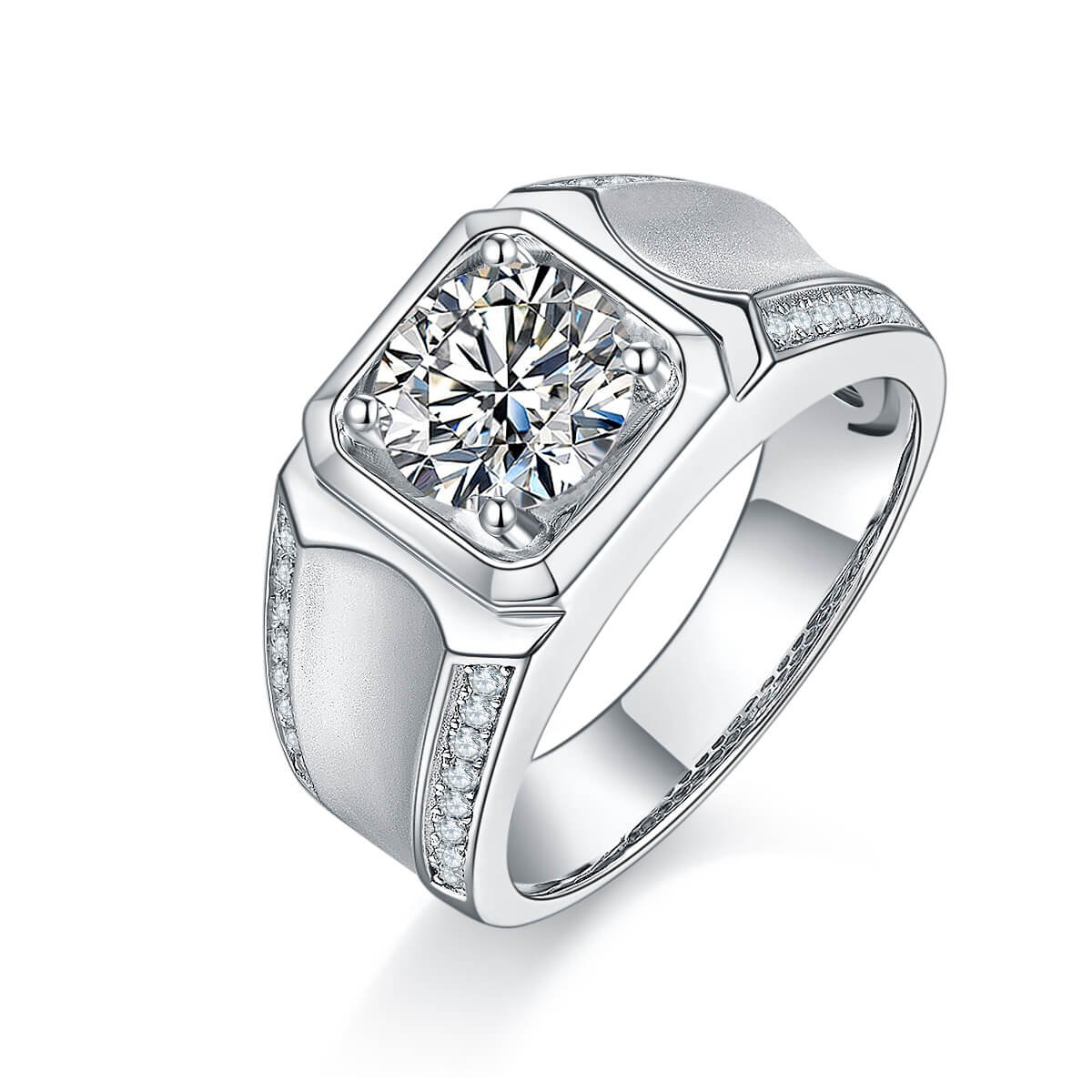 nhẫn moissanite cho nam m81b 01