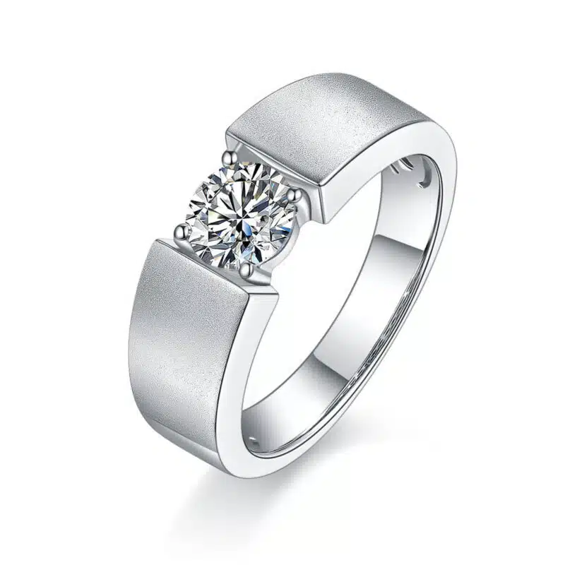moissanite ring for men m82a 01